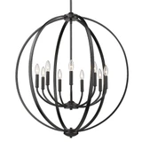 Colson 9 Light Large Chandelier by Golden - 3167-9