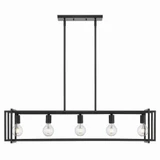 Tribeca 5 Light Oversized Linear Pendant by Golden - 6070-LP