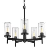 Winslett 5 Light Medium Chandelier by Golden - 7011-5