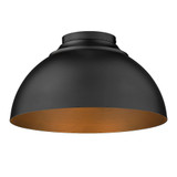 Zoey 3 Light 13.75 Inch Wide Flush Mount by Golden - 6956-FM