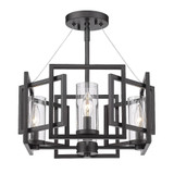 Marco 4 Light 16 Inch Wide Semi Flush Mount by Golden - 6068-SF