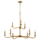 Thorne Paddock 9 Light Chandelier 25 Inch Tall and 28.5 Inch Wide by BSH - 183-BEL-1367036