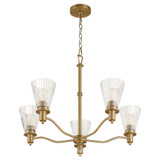 Drury Buildings 5 Light Chandelier 22 Inch Tall and 28 Inch Wide by BSH - 183-BEL-1367039