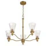 Drury Buildings 5 Light Chandelier 22 Inch Tall and 28 Inch Wide by BSH - 183-BEL-1367039