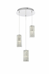 Chalky Lane 15W 3 LED Pendant 9.5 Inch Tall and 16 Inch Wide by BSH - 390-BEL-1366246