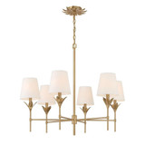 West Moor 6 Light Chandelier 28 Inch Tall and 32 Inch Wide by BSH - 49-BEL-1366127