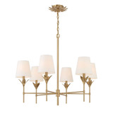 West Moor 6 Light Chandelier 28 Inch Tall and 32 Inch Wide by BSH - 49-BEL-1366127