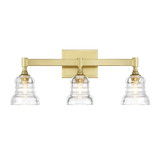 Guschet Place 3 Light Bath Vanity 9.75 Inch Tall X 23.75 Inch Wide by BSH - 49-BEL-1366141