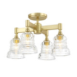 Guschet Place 4 Light Semi Flush Mount 11 Inch X 17.25 Inch Wide by BSH - 49-BEL-1366142