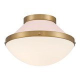 Blythe Dale 1 Light Flush Mount 8.25 Inch Tall and 12.25 Inch Wide by BSH - 49-BEL-1366182
