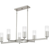 Back Grendon Street 6 Light Linear Chandelier 10.25 Inch and 48 Inch by BSH - 71-BEL-1363541