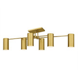 Fountain Market 6 Light Semi Flush Mount 14 Inch Tall and 50 Inch Wide by BSH - 71-BEL-1363555