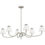 Arden Chase 6 Light Linear Chandelier 12 Inch Tall and 44 Inch Wide by BSH - 71-BEL-1363591
