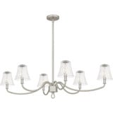 Arden Chase 6 Light Linear Chandelier 12 Inch Tall and 44 Inch Wide by BSH - 71-BEL-1363591