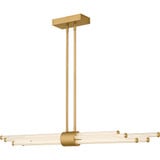 Crown Terrace 27W LED Linear Chandelier 4.5 Inch Tall and 46 Inch Wide by BSH - 71-BEL-1363620