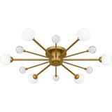 Gower End 6 Light Semi Flush Mount 4.25 Inch Tall and 30 Inch Wide by BSH - 71-BEL-1363651