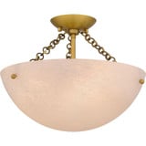 Swan Gait 3 Light 15 Inch Wide Semi Flush Mount by BSH - 71-BEL-1340388