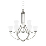 Hanford 9 Light Large 2 Tier Chandelier by Generation Lighting - 3124509