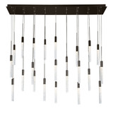 Ann Dene 23 LED Light Cluster Linear Chandelier by BSH - 465-BEL-970554