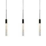Ann Dene 3 LED Light Cluster Linear Chandelier by BSH - 465-BEL-970552