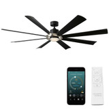 Darlington Cedars 8 Blade Ceiling Fan with Light Kit 72 Inches Wide by BSH - 465-BEL-1344311