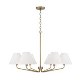 Chadwick 6 Light Chandelier 22.25 Inch Tall and 34 Inch Wide by Capital - 456661