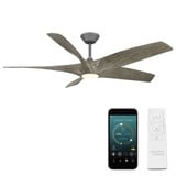 Selborne Top 5 Blade Ceiling Fan with Light Kit 62 Inch Wide by BSH - 465-BEL-1338769