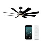 Darlington Cedars 8 Blade Ceiling Fan with Light Kit 60 Inches Wide by BSH - 465-BEL-1338767