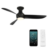 Heol Barri 52 Inch 3 Blade Flush Mount Ceiling Fan w/ Light Kit by BSH - 465-BEL-1105568