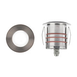 4W 1 LED Round Beveled Top Inground Indicator Light 3.13 Inch Tall by BSH - 156-BEL-1368036
