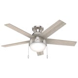 Anslee 46 Inch Low Profile Ceiling Fan with LED Light Kit by Hunter Fans - 1000183