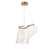 Tower Birches 14W 1 LED Light Small Pendant by BSH - 174-BEL-1342767