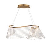 Tower Birches 24W 1 LED Light Large Linear Pendant by BSH - 174-BEL-1342768