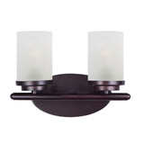 Langleybury Lane 2 Light Frosted Glass Vanity Light by BSH - 93-BEL-440535