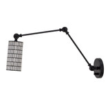 Humber Quadrant 1 Light Swing Arm Wall Sconce 13 Inch H and 23 Inch W by BSH - 93-BEL-1377269