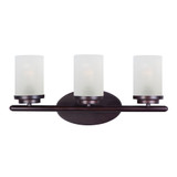 Langleybury Lane 3 Light Frosted Glass Vanity Light by BSH - 93-BEL-440534
