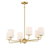Roscoe Crescent 6 Light Large Chandelier by BSH - 93-BEL-1265831