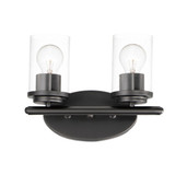 Langleybury Lane 2 Light Clear Glass Vanity Light by BSH - 93-BEL-1067578