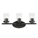 Corona 3 Light Clear Glass Vanity Light by Maxim - 10213