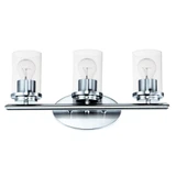 Corona 3 Light Clear Glass Vanity Light by Maxim - 10213