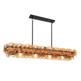Farriers Square 5 Light Discs Linear Chandelier by BSH - 93-BEL-1342406