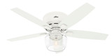 Bennett 52 Inch Low Profile Ceiling Fan with LED Light Kit by Hunter Fans - 1000373