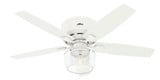 Bennett 52 Inch Low Profile Ceiling Fan with LED Light Kit by Hunter Fans - 1000373
