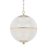 Sphere No. 3 1 Light Large Pendant 16 Inch Tall by Hudson Valley - MDS801