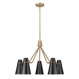 Reeva 5 Light Large Chandelier by Golden - 2122-5