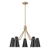 Reeva 5 Light Large Chandelier by Golden - 2122-5