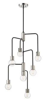 Neutra 7 Light Chandelier 22.5 Inches Wide by 42 Inches High by Z-Lite - 621-7
