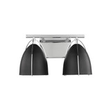 Norman 2 Light Black Shade Vanity Light by Visual Comfort Studio - 4451702
