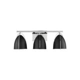 Norman 3 Light Black Shade Vanity Light by Visual Comfort Studio - 4451703