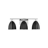 Norman 3 Light Black Shade Vanity Light by Visual Comfort Studio - 4451703